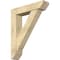 Ekena Millwork Traditional Slat Rough Sawn Bracket w/ Offset Brace, Douglas Fir, 8"W x 36"D x 44"H BKT0806X36X44TRA06RDF - alternate 1
